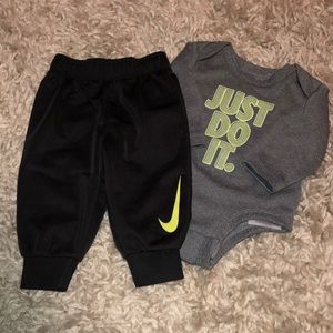 Nike matching onesie with pants